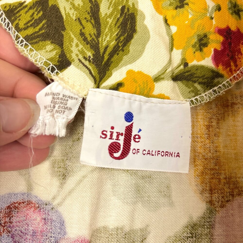 VTG SirJé of California Fruit Print Blazer Women’s Small Artsy Whimsical Retro - Picture 10 of 16